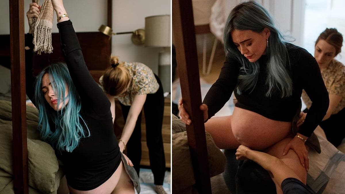 ¡Impactante! Hilary Duff comparte fotos de su parto en casa y cuenta su experiencia