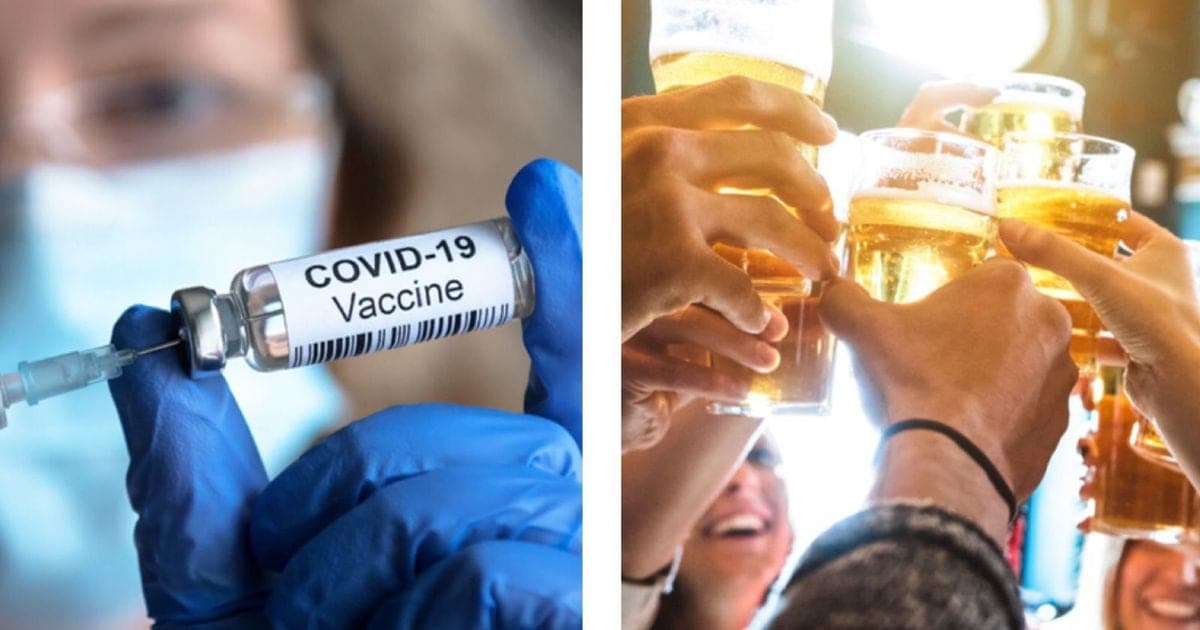 Si tomas alcohol después de vacunarte contra COVID reduces su efectividad