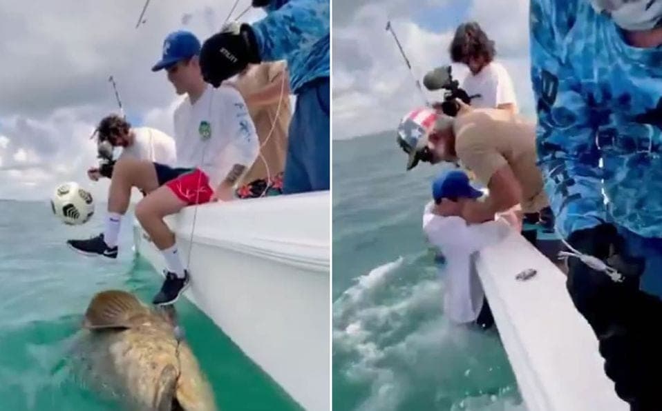 VIDEO: Christian Pulisic juega con el balón junto a un pez en peligro de extinción