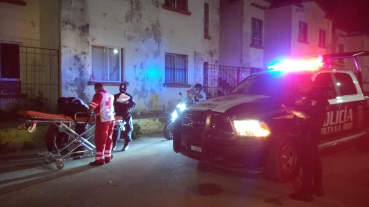 Balean a dos personas en distintos puntos de Cancún