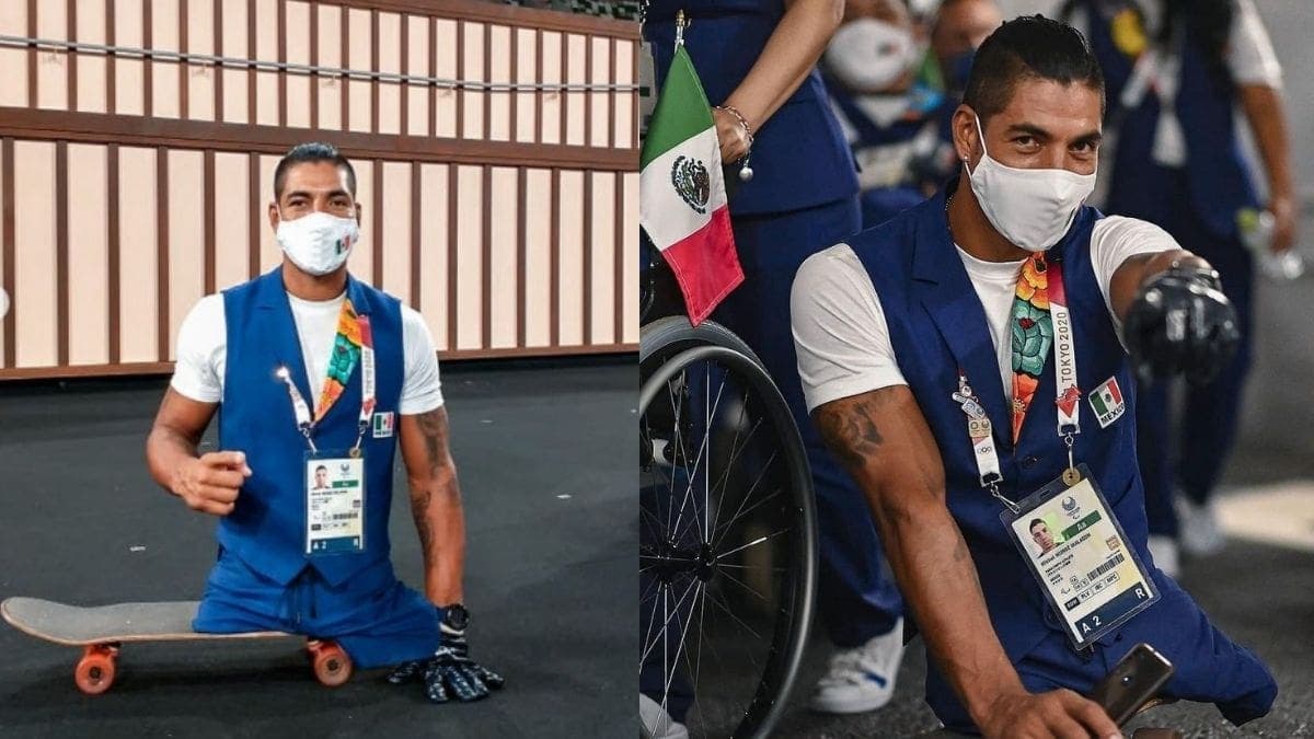 ¡Llegó para conquistar Tokio! Michel Muñoz y su patineta representan a México en los Paralímpicos