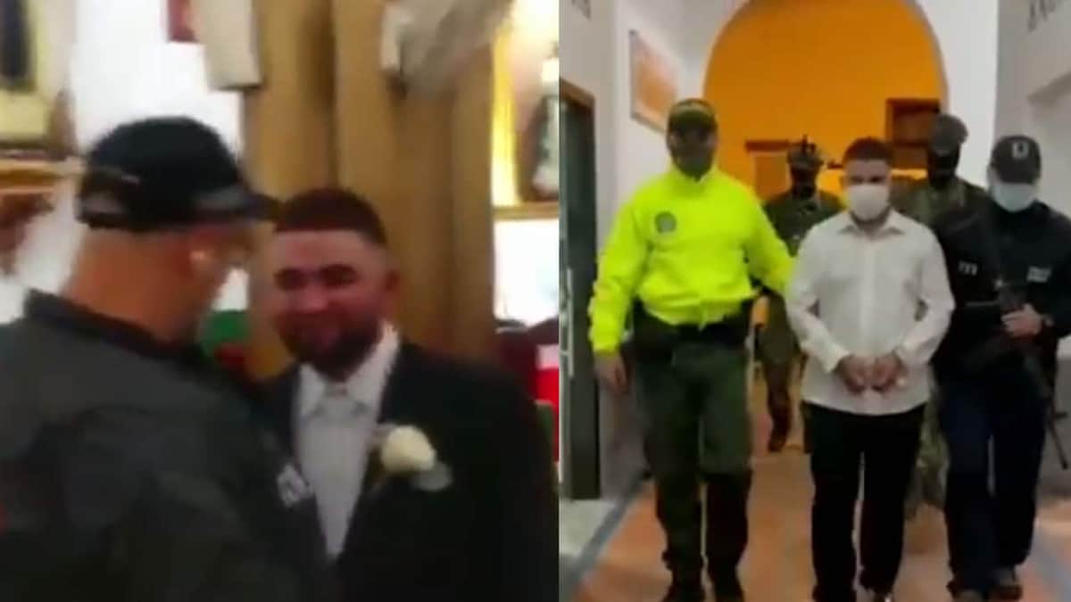 Video: Detienen a capo del narco en la iglesia cuando estaba por casarse