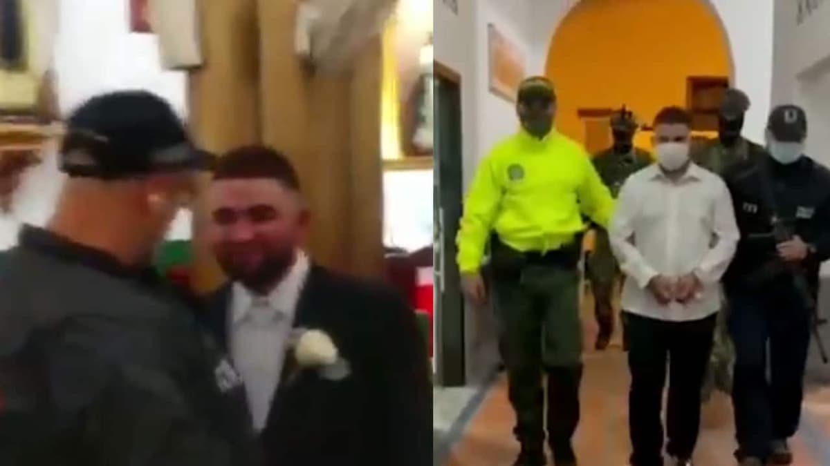Video: Detienen a capo del narco en la iglesia cuando estaba por casarse