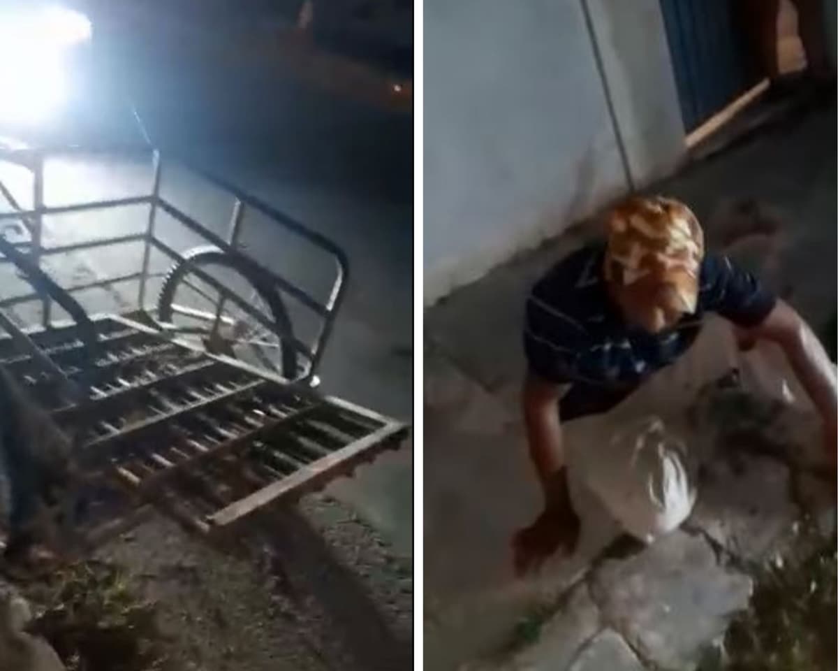 VIDEO: Captan a sujeto robándose una alcantarilla en Chetumal 'por necesidad'