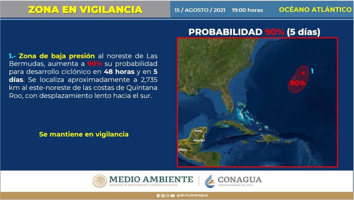 Clima: Pronostica fuertes lluvias esta noche en Quintana Roo