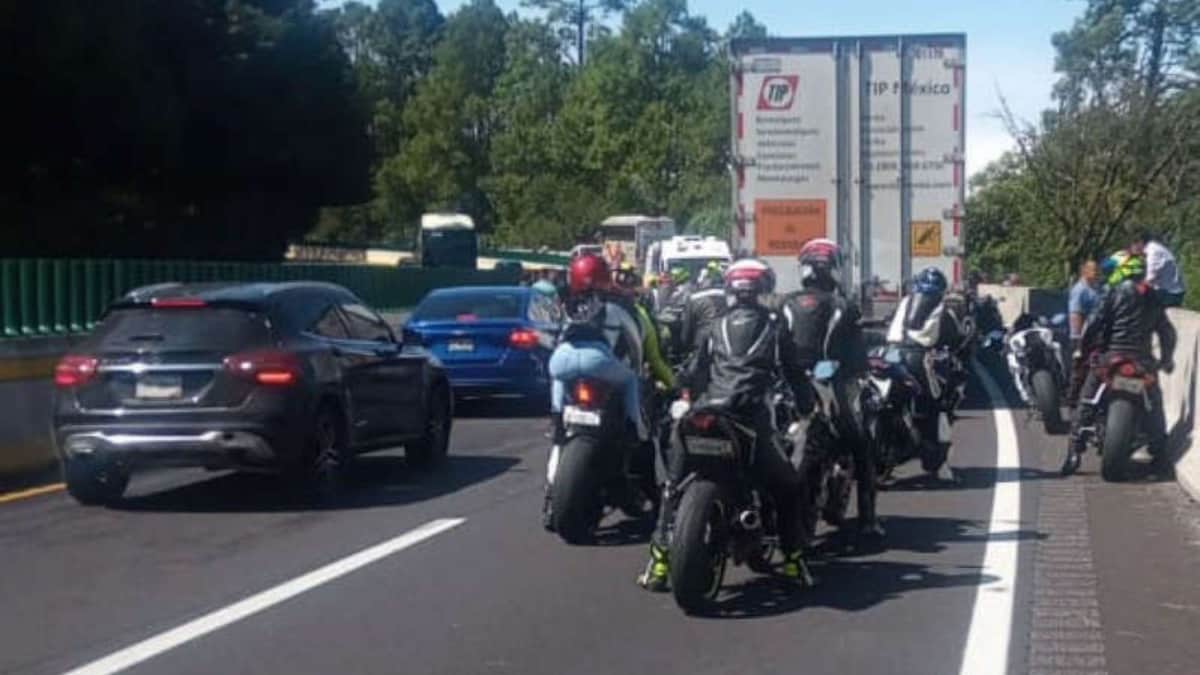 ¡TRAGEDIA! Tres choques de motociclistas en la México-Cuernavaca, dejan 6 personas muertas