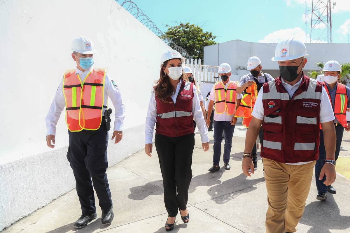 Mara Lezama da banderazo de inicio a trabajos en instalaciones de Tránsito en Cancún