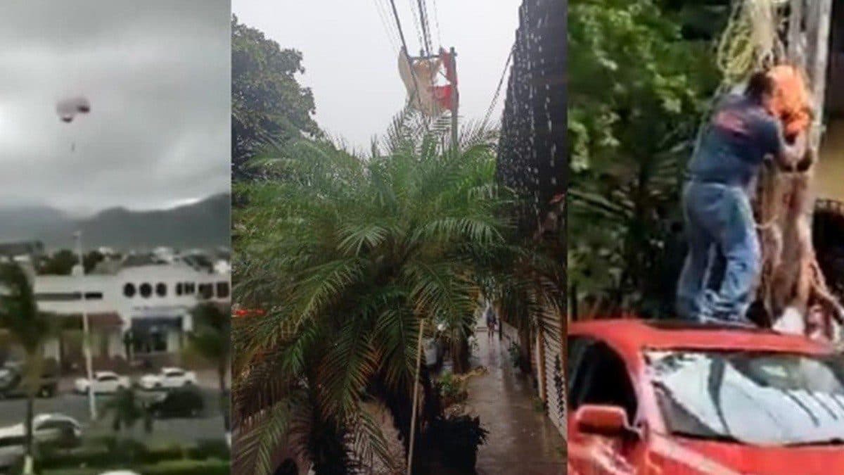 VIDEOS: Mujer termina volando a la deriva tras romperse la cuerda de su Parachute