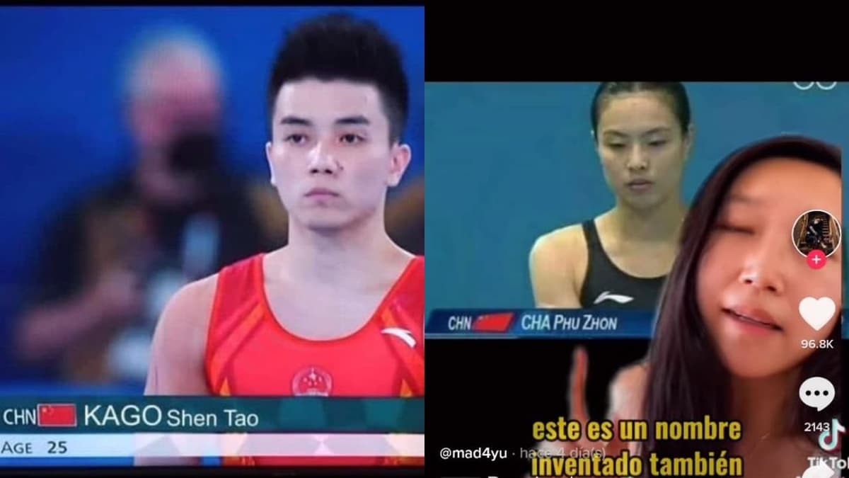 VIDEO: Tiktoker denuncian a tv española por inventar nombres a atletas de China