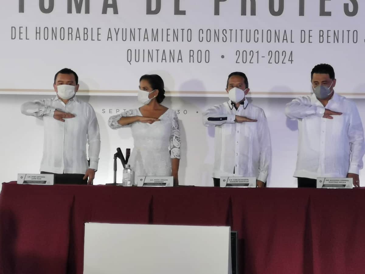 Rinde protesta Mara Lezama por un segundo periodo