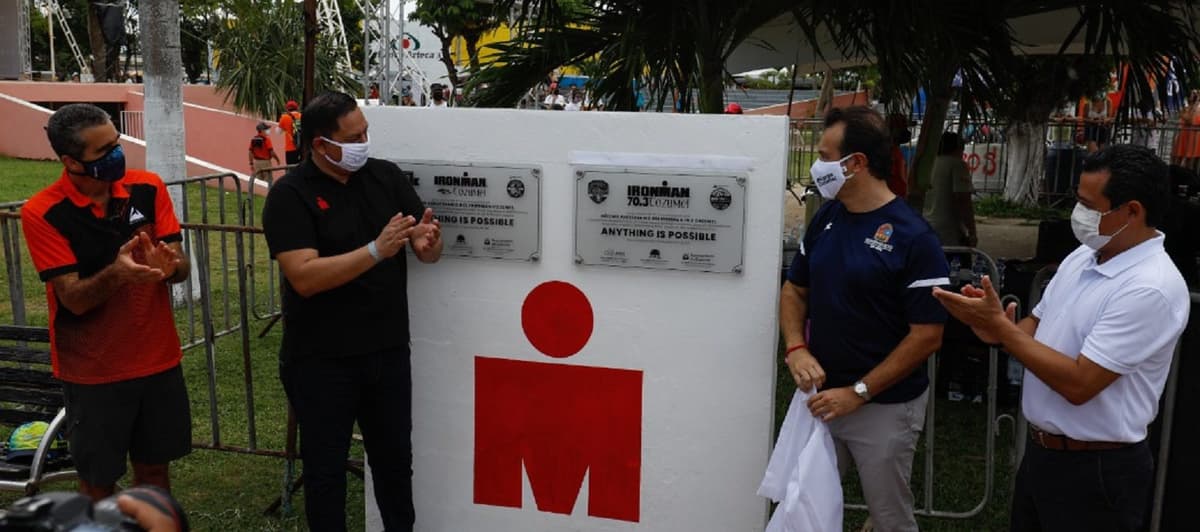 Con placa conmemorativa celebran una exitosa Décima edición del Ironman 70.3 en Cozumel