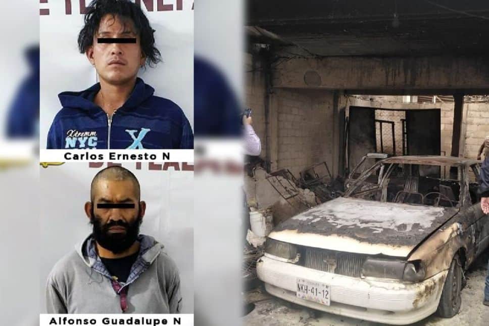 Detienen a sujetos que calcinaron a su vecina para asaltarla en el Edomex