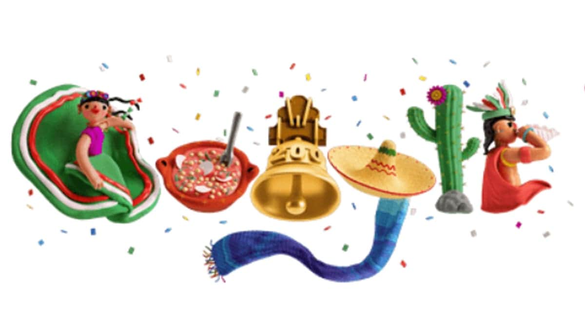 Con Doodle muy mexicano, festeja Google el Día de la Independencia