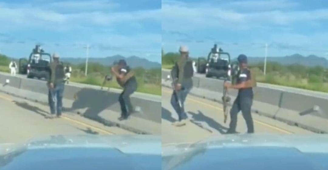 Video: Guardia Nacional deja escapar a sicarios armados en Sonora