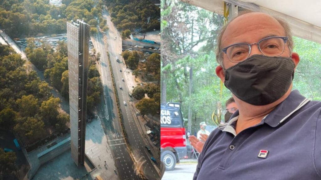 ‘¿Nos consultaste sobre la Estela de Luz?’: recriminan a Calderón por críticar estatua de Colón