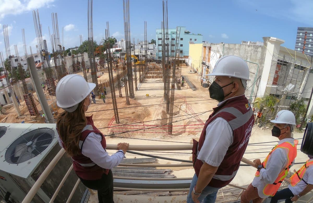 Avanza construcción del Teatro de la Ciudad de Cancún: Mara Lezama