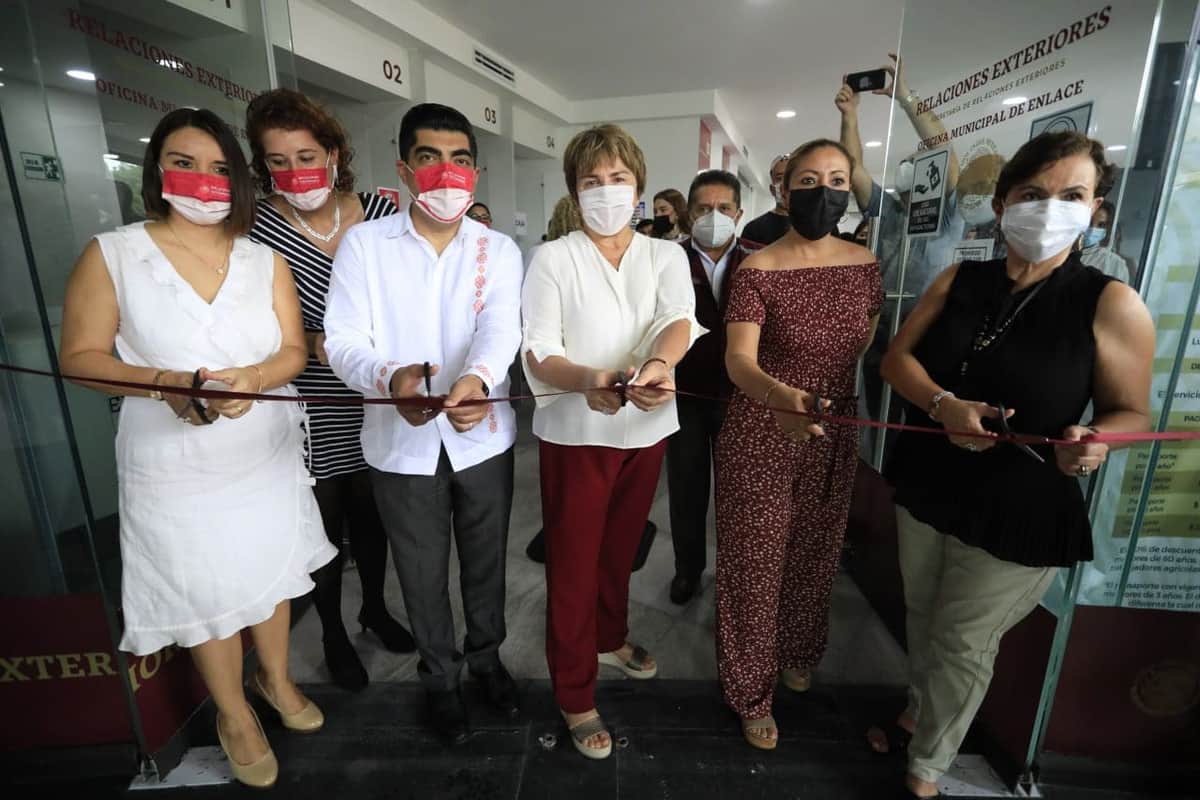 Inaugura Laura Beristain oficina enlace municipal de la Secretaría de Relaciones Exteriores en Solidaridad