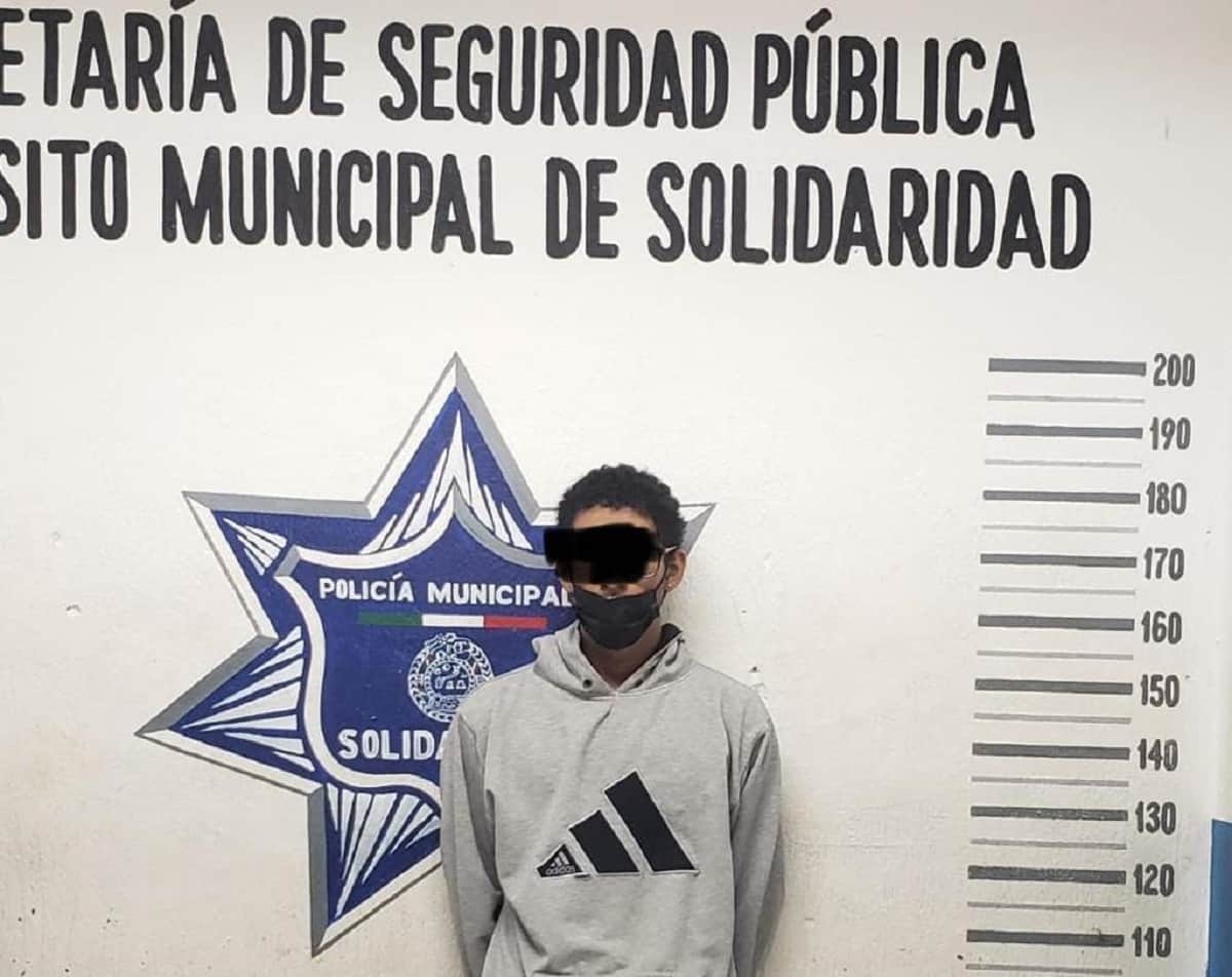 Policía de Solidaridad y elementos del INM detienen a "cobrador" colombiano