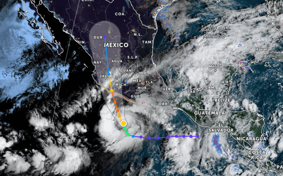 Huracán 'Rick' ocasionará lluvias fuertes en CdMx y Edomex