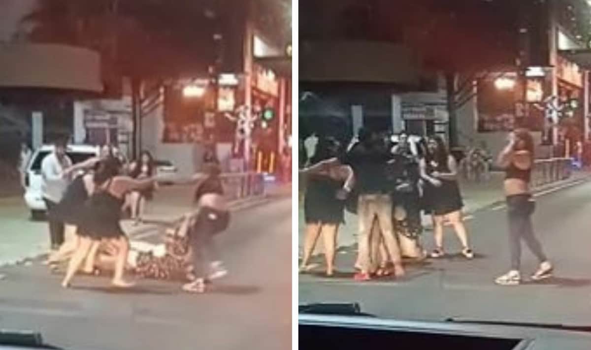 Mujeres se golpean en Zona Hotelera de Cancún y una queda en topless