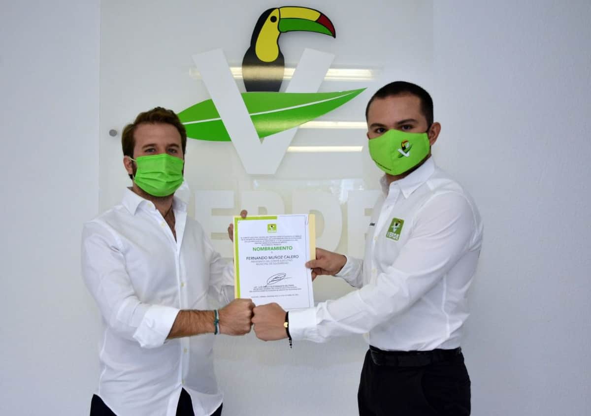 Nombran a nuevo dirigente municipal del Partido Verde en Playa del Carmen