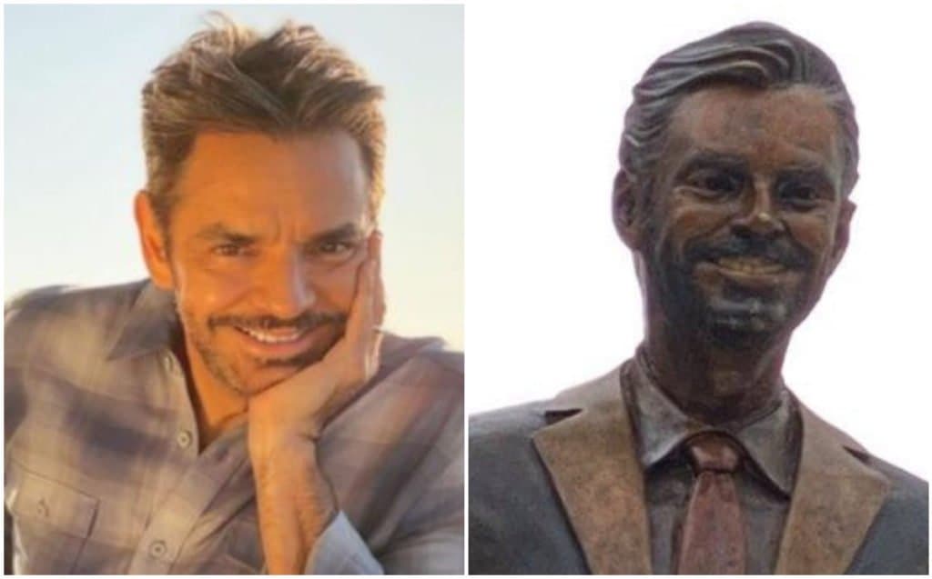 Retiran estatua de Eugenio Derbez en Acapulco