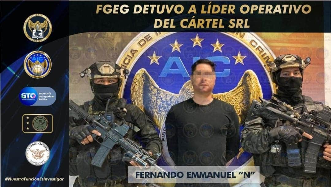 Capturan a "El Panther", nuevo líder del Cártel Santa Rosa de Lima