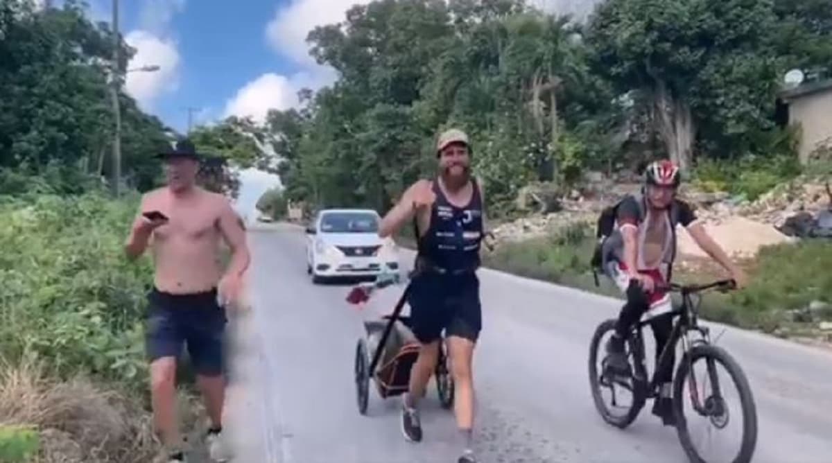 "Forrest Gump" llega a Quintana Roo, su destino final tras correr por todo México