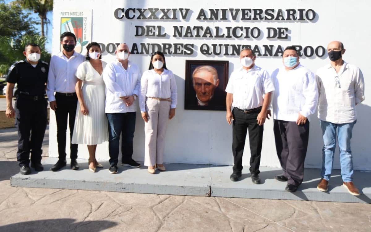 Encabeza Blanca Merari Tziu Muñoz conmemoración del 234 aniversario del natalicio de don Andrés Quintana Roo