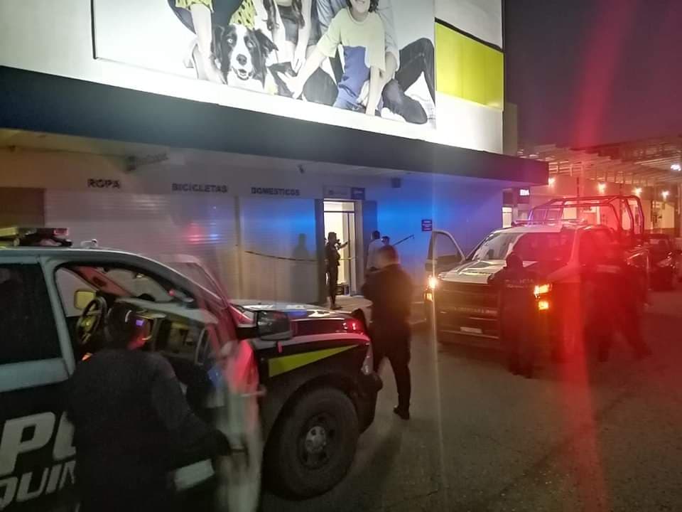 Intentan robar cajero automático en Plaza las Américas de Chetumal