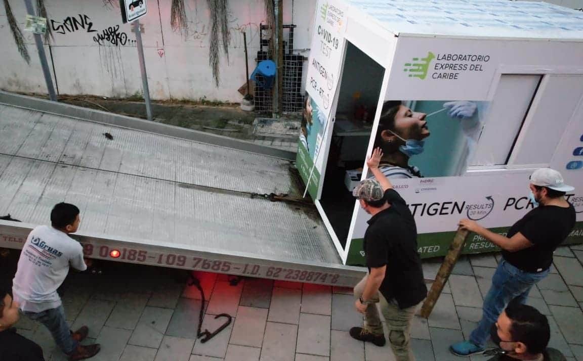 Retiran tres módulos de pruebas Covid-19 en zona turística de Playa del Carmen