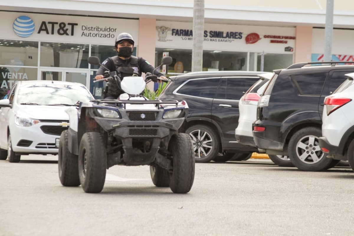 Por 'Buen Fin' implementan operativo anti-cristalizos en Playa del Carmen