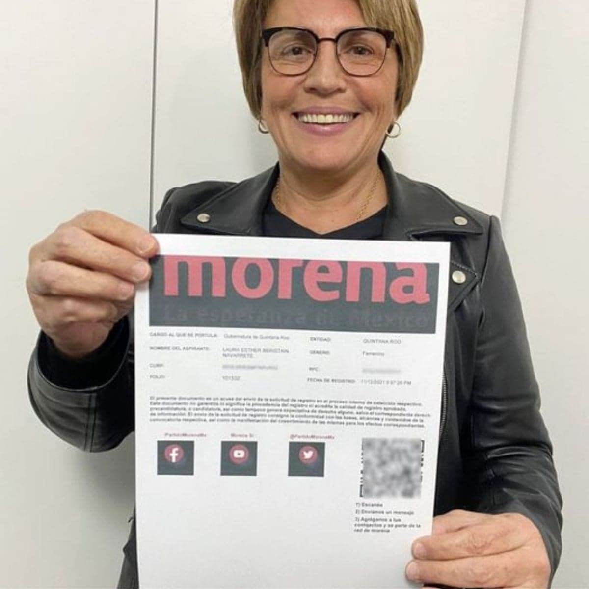 Laura Beristain se registra como aspirante a la gubernatura de Quintana Roo por Morena