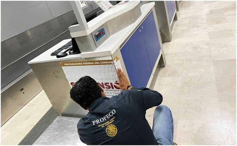 Volaris y Viva Aerobús cobra equipaje de mano y Profeco les coloca sellos de suspensión