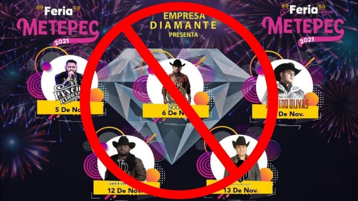 Amenazan a Christian Nodal, Julión Álvarez y otros artistas por presentarse en Feria de Metepec