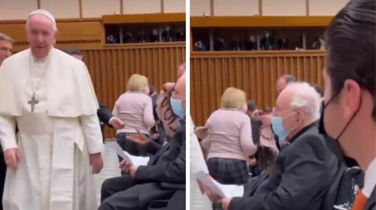 Samuel García y Mariana Rodríguez conocen en audiencia al papa Francisco