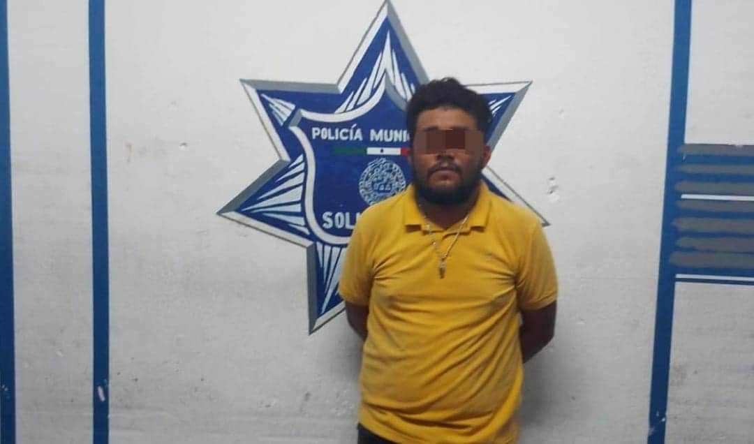 Agarran a sujeto con 14 bolsas con 'mota' en Playa del Carmen