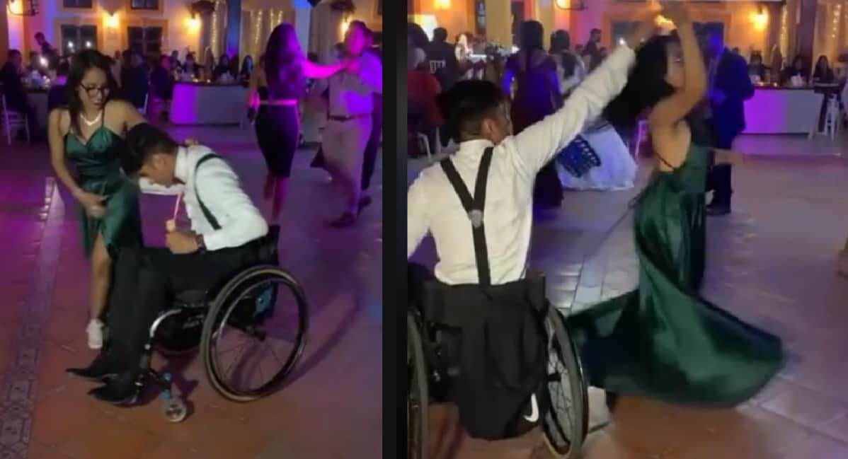 Joven en silla de ruedas se hace viral al mostrar su talento bailando