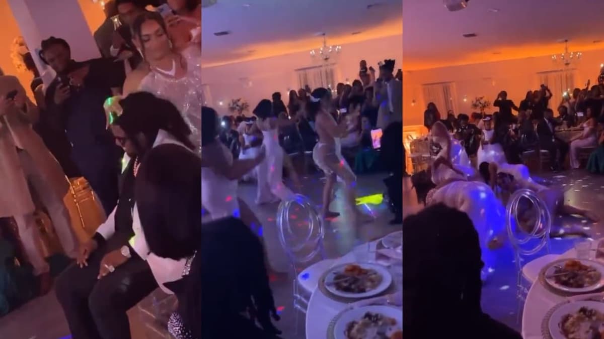 VIDEO: novia le hace twerking a su esposo durante la boda