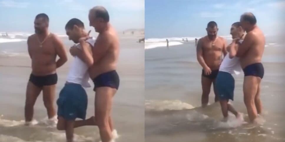 VIDEO: Ayudan a un padre para que su hijo con discapacidad conozca el mar