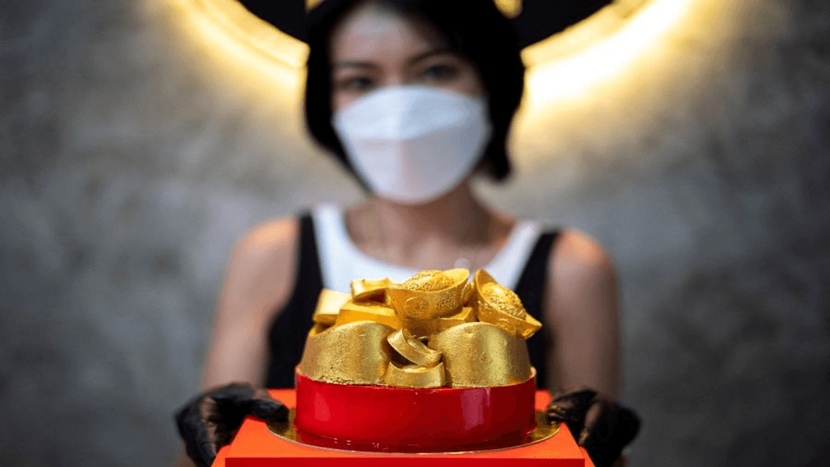 Venden novedosas gelatinas para celebrar el Nuevo Año en Oriente