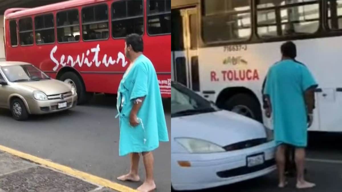 Paciente con Covid escapa del IMSS Toluca con todo y bata