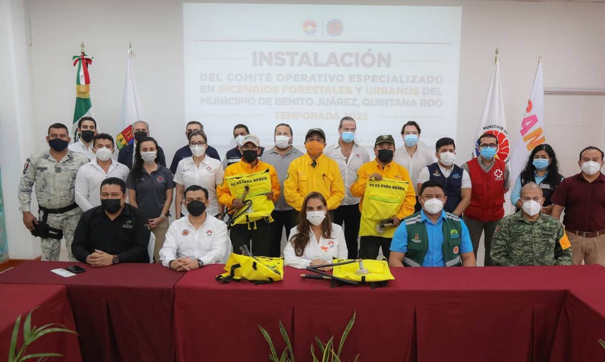Cancún listo para prevenir y combatir incendios forestales y urbanos