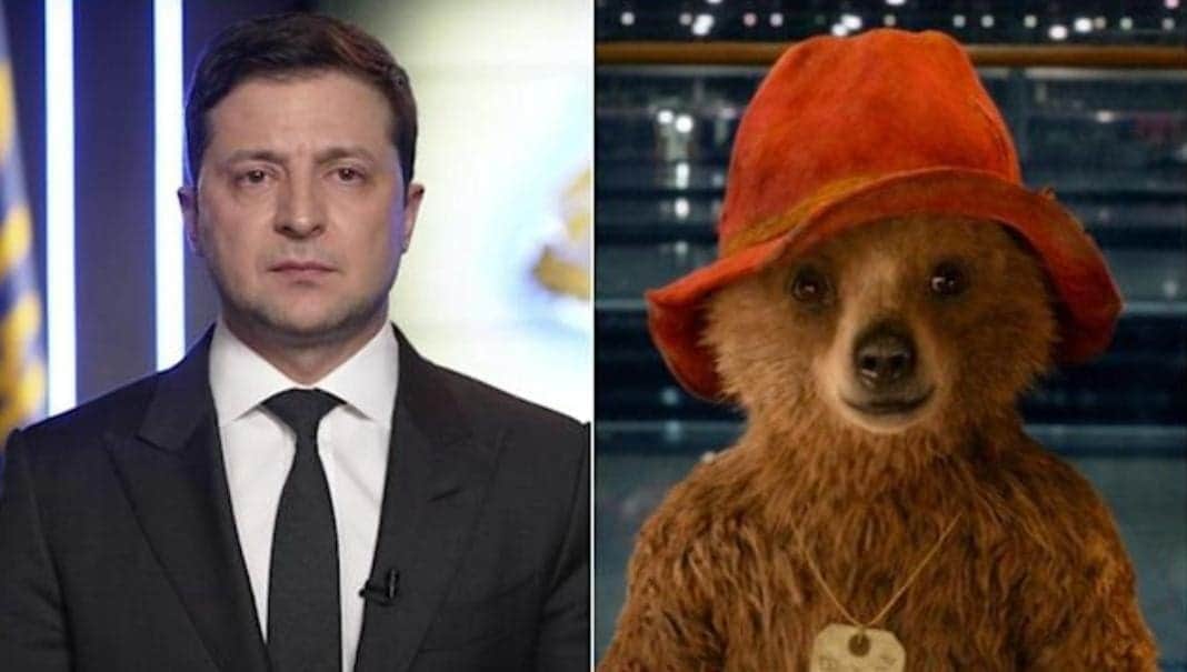 Confirman que presidente de Ucrania prestó su voz al oso Paddington