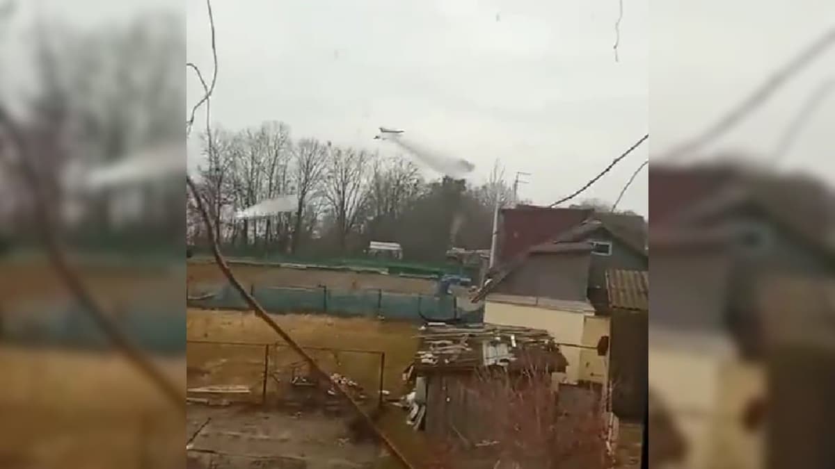 VIDEO: Niños lloran por temor ante bombardeo de aviones rusos en Ucrania