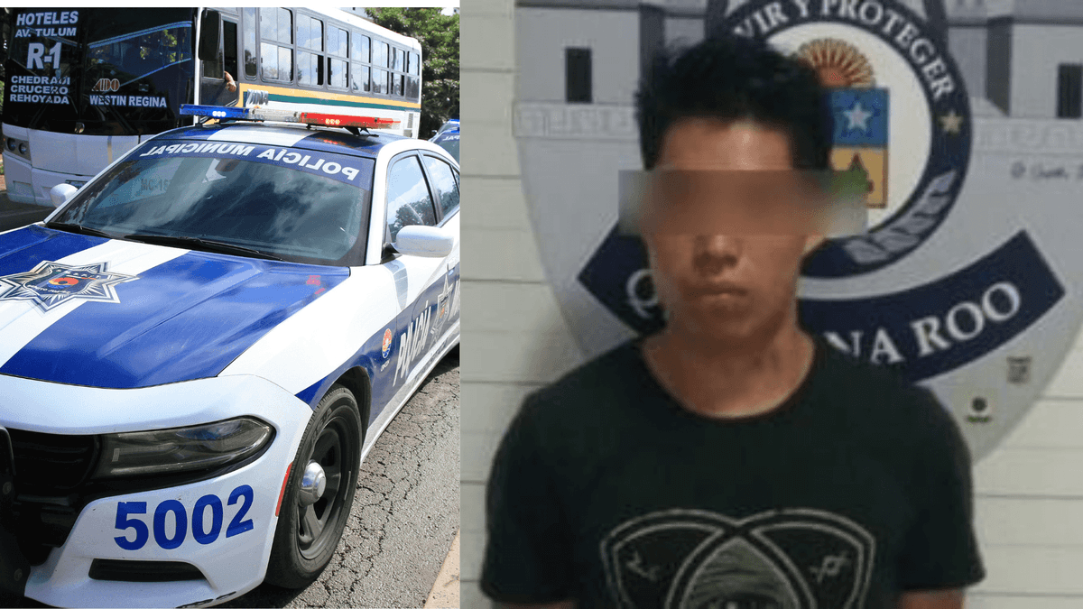 Un hombre de 22 años se llevó a una niña de 11 años en Cancún, decía que era su novia y es detenido