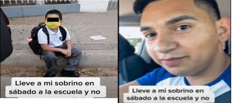 Tío despistado lleva a su sobrino a la escuela en sábado y se vuelve viral
