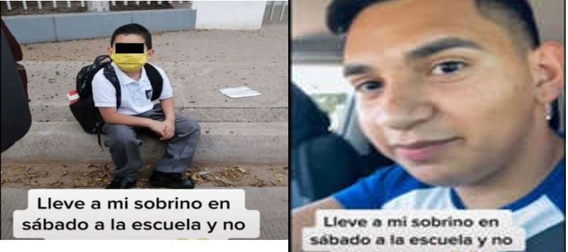 Tío despistado lleva a su sobrino a la escuela en sábado y se vuelve viral