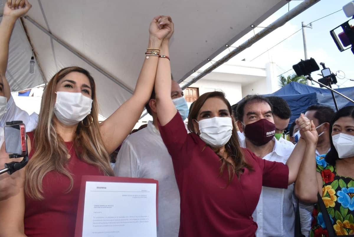 Marybel Villegas, ‘muy contenta’ de acompañar a Mara Lezama a su inscripción