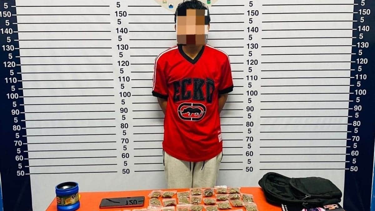 El niño narco de Playa del Carmen: tiene 15 años y fue detenido con casi 100 dosis de droga